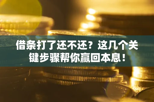 济南借条打了还不还？这几个关键步骤帮你赢回本息！