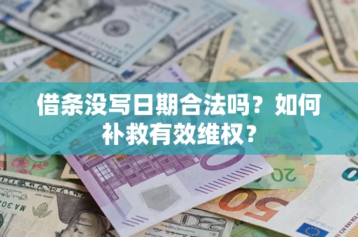 济南借条没写日期合法吗？如何补救有效维权？