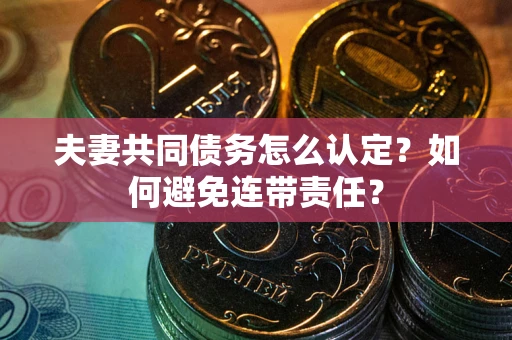 济南夫妻共同债务怎么认定？如何避免连带责任？