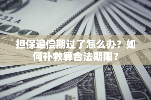 济南担保追偿期过了怎么办？如何补救算合法期限？